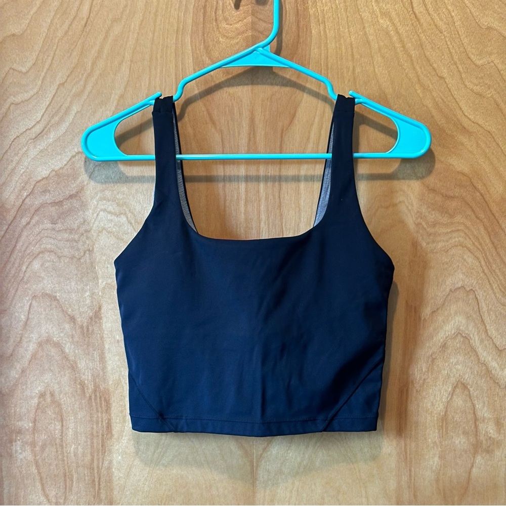 Black Active Crop Tank